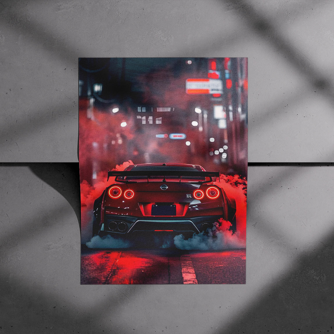 Nissan GTR Night Smoke Poster