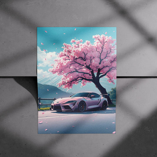 Toyota Supra Sakura Poster