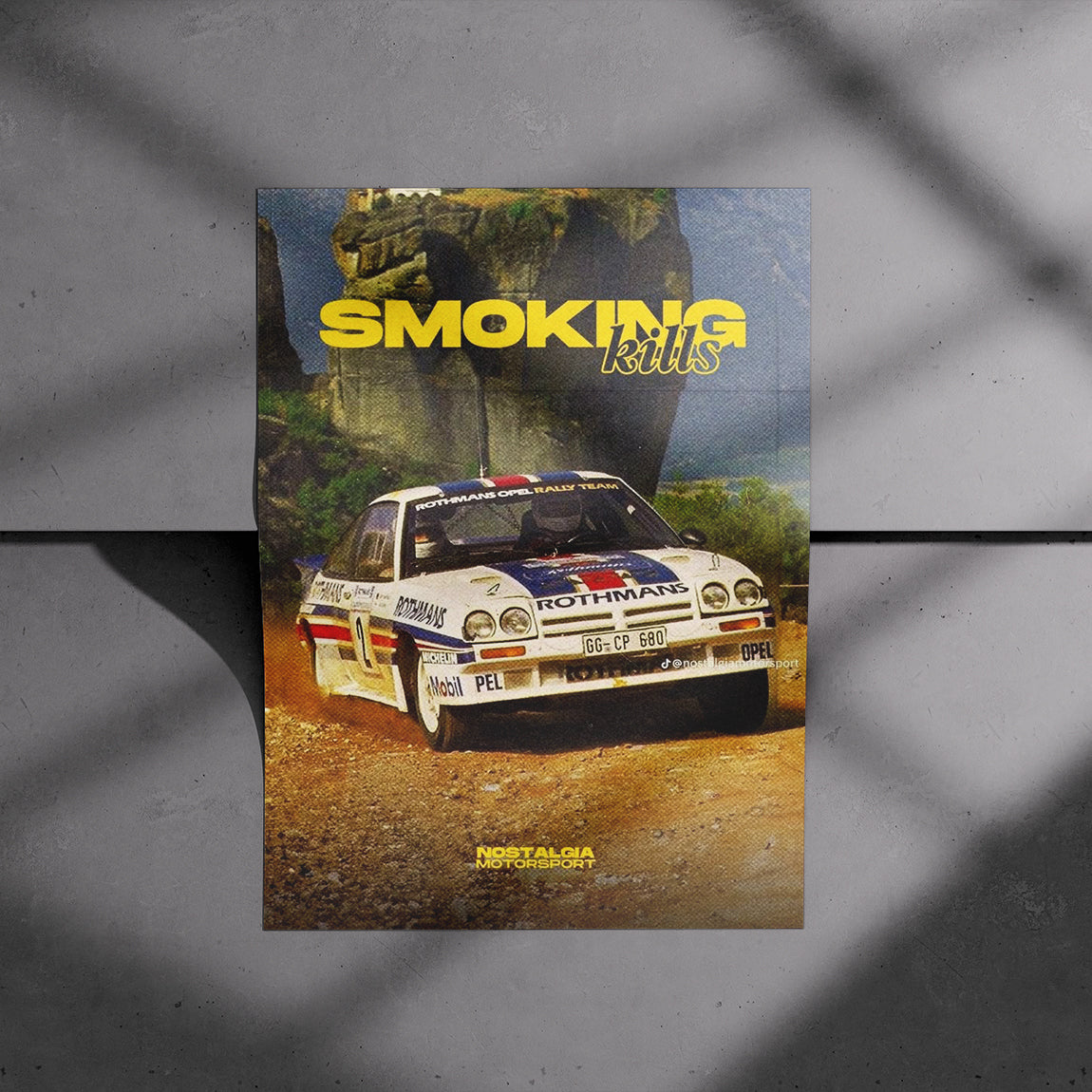 Smoking Kills Opel Rally Poster