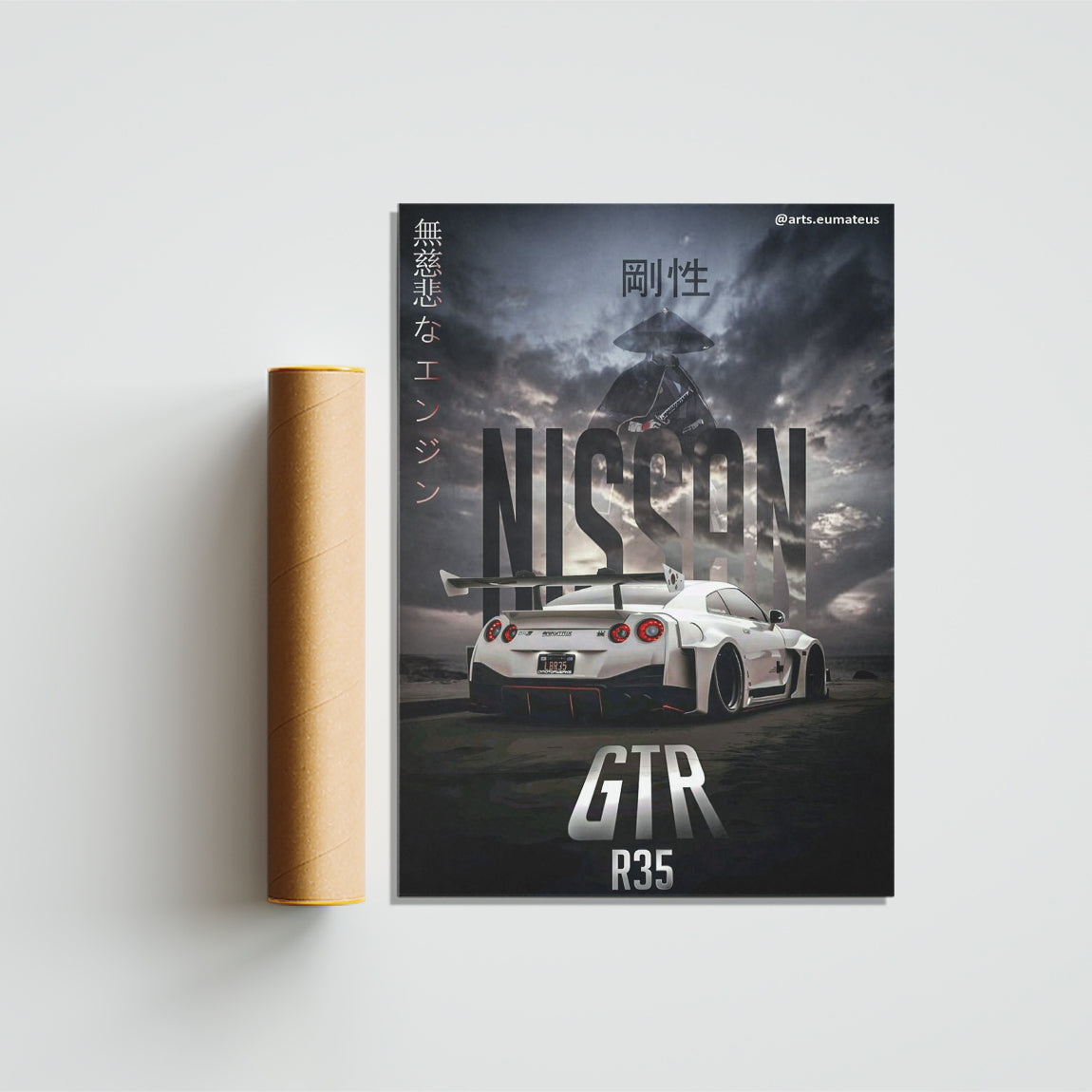 Nissan GTR R35 Dark Samurai Poster