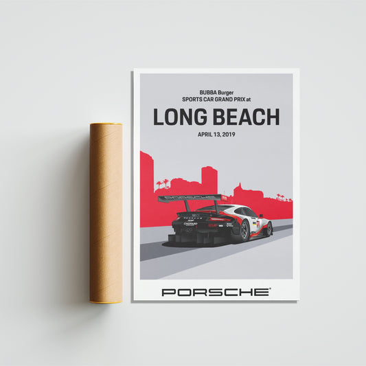 Porsche Long Beach Grand Prix Poster