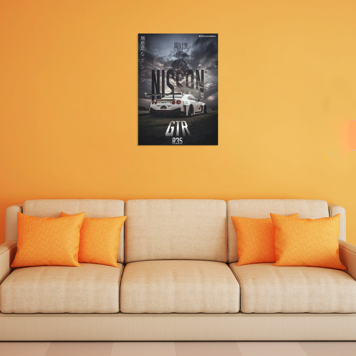 Nissan GTR R35 Dark Samurai Poster