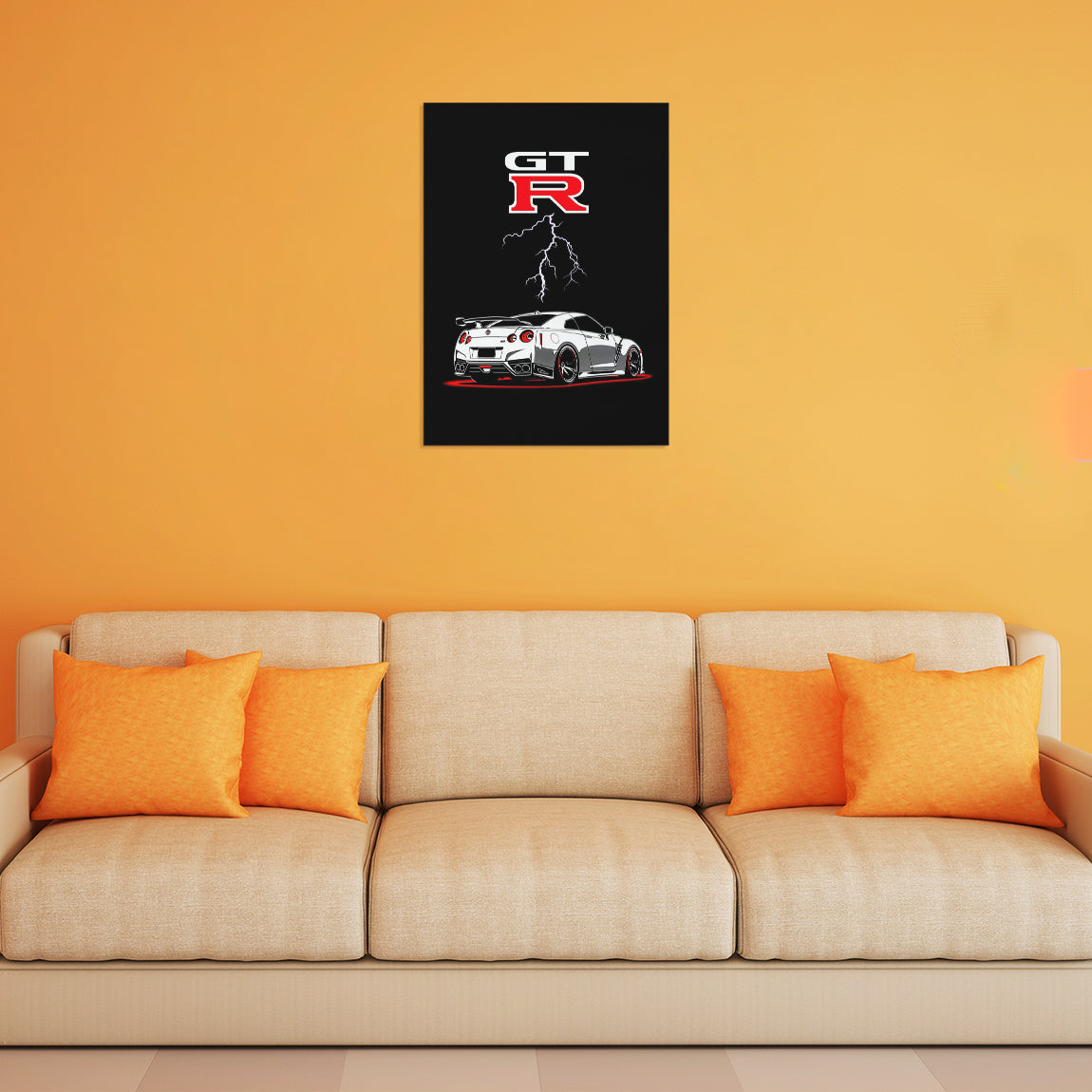 Nissan GTR Lightning Poster