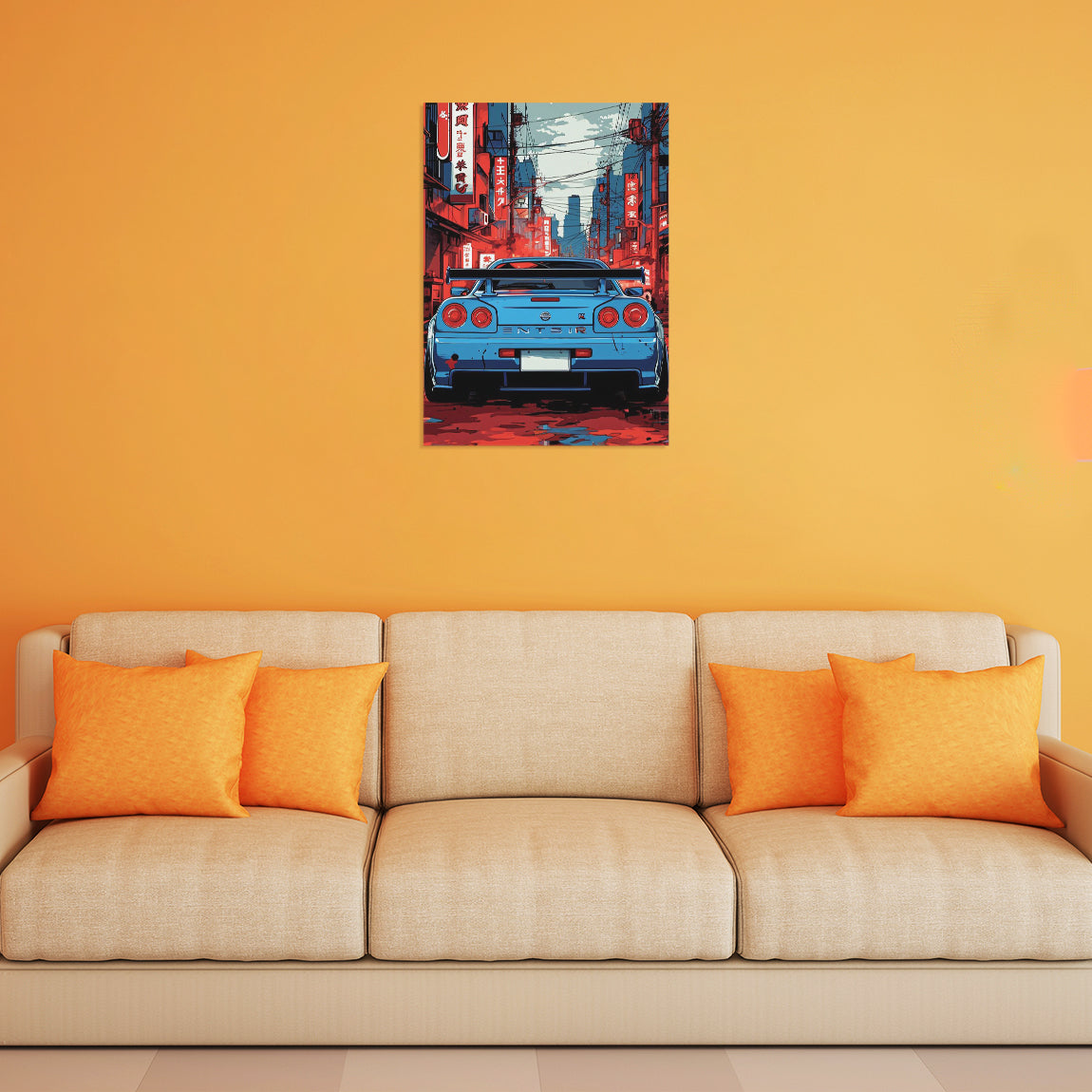 Nissan Skyline City Streets Poster