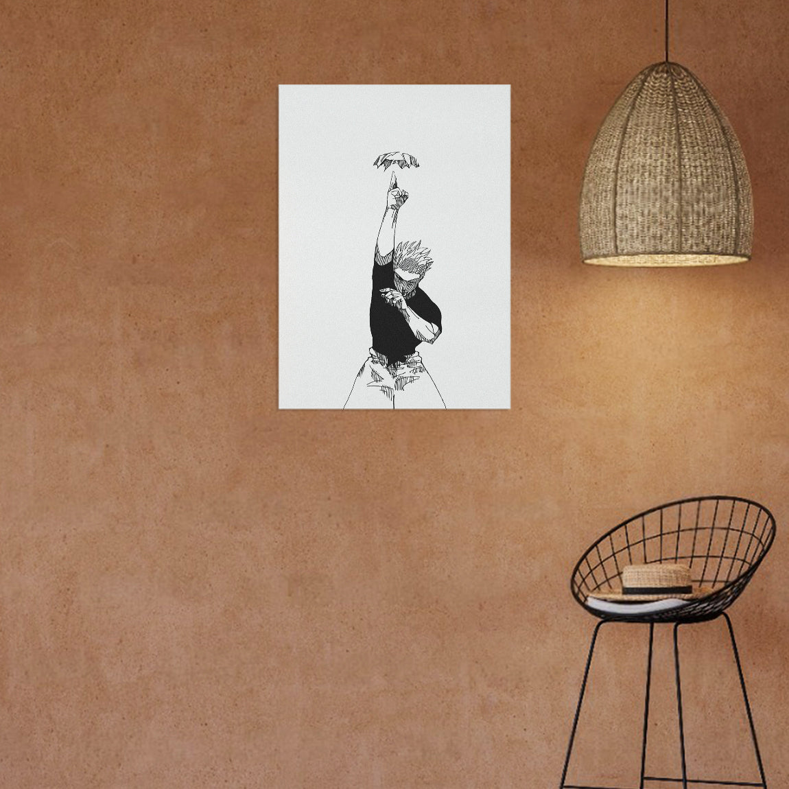 Manga Sorcerer Summoning Pose Poster