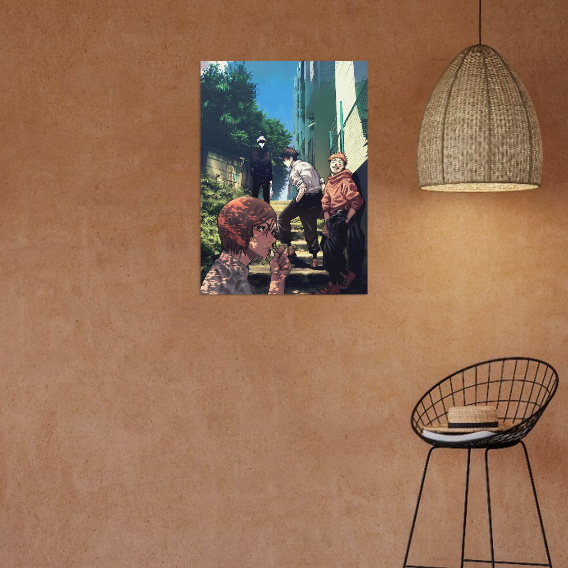 Jujutsu Kaisen Street Scene Poster