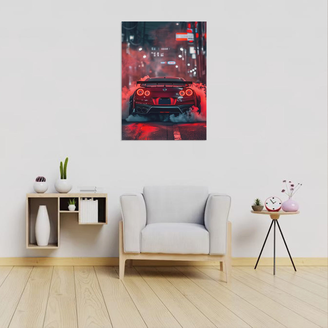 Nissan GTR Night Smoke Poster