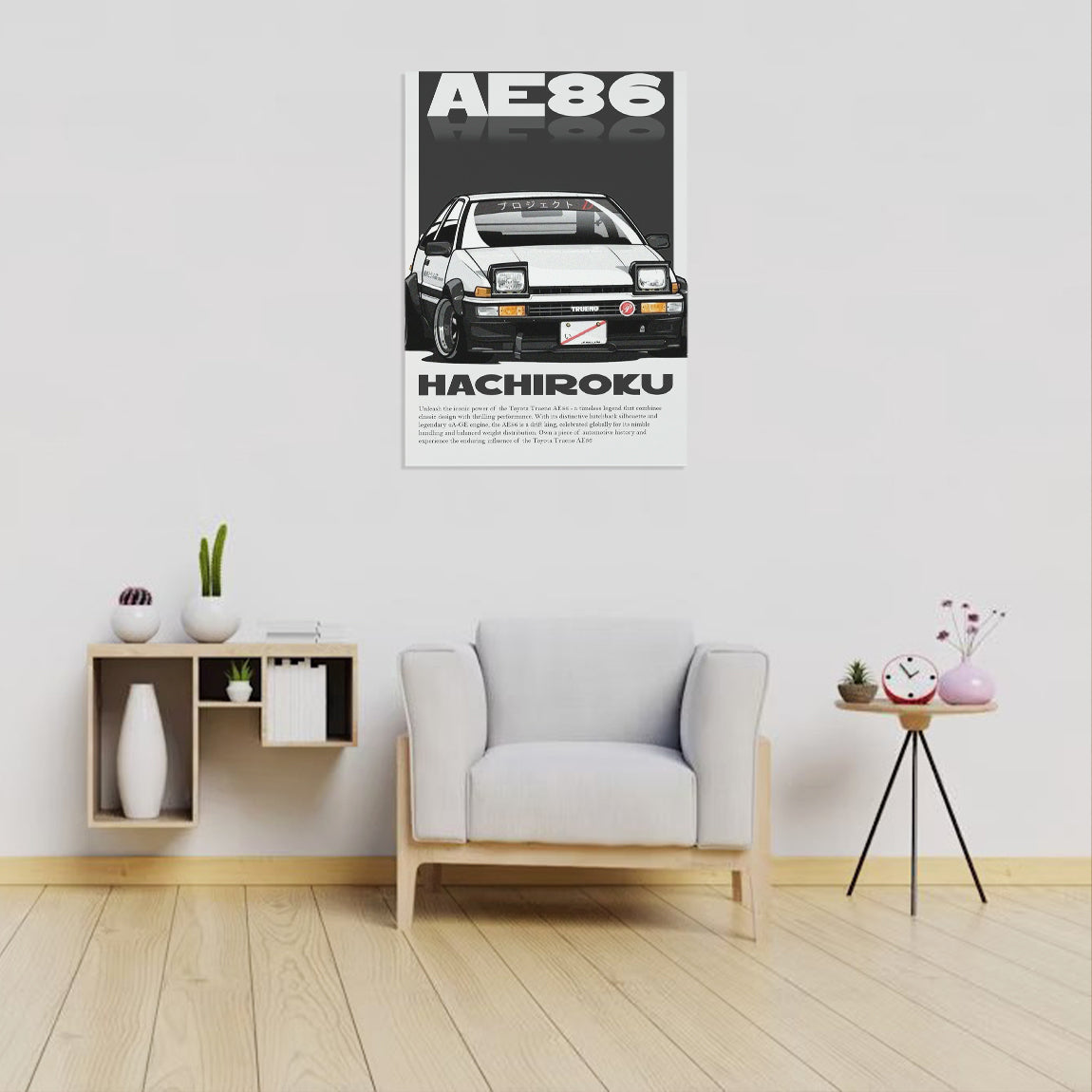 Toyota AE86 Hachiroku Legend Poster